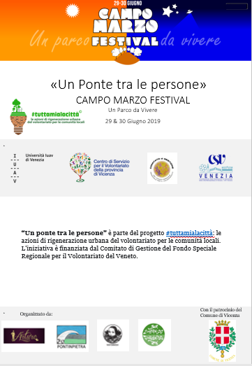 Evento CAMPO MARZO FESTIVAL - un parco da vivere - Vicenza 29 e 30 giugno 2019